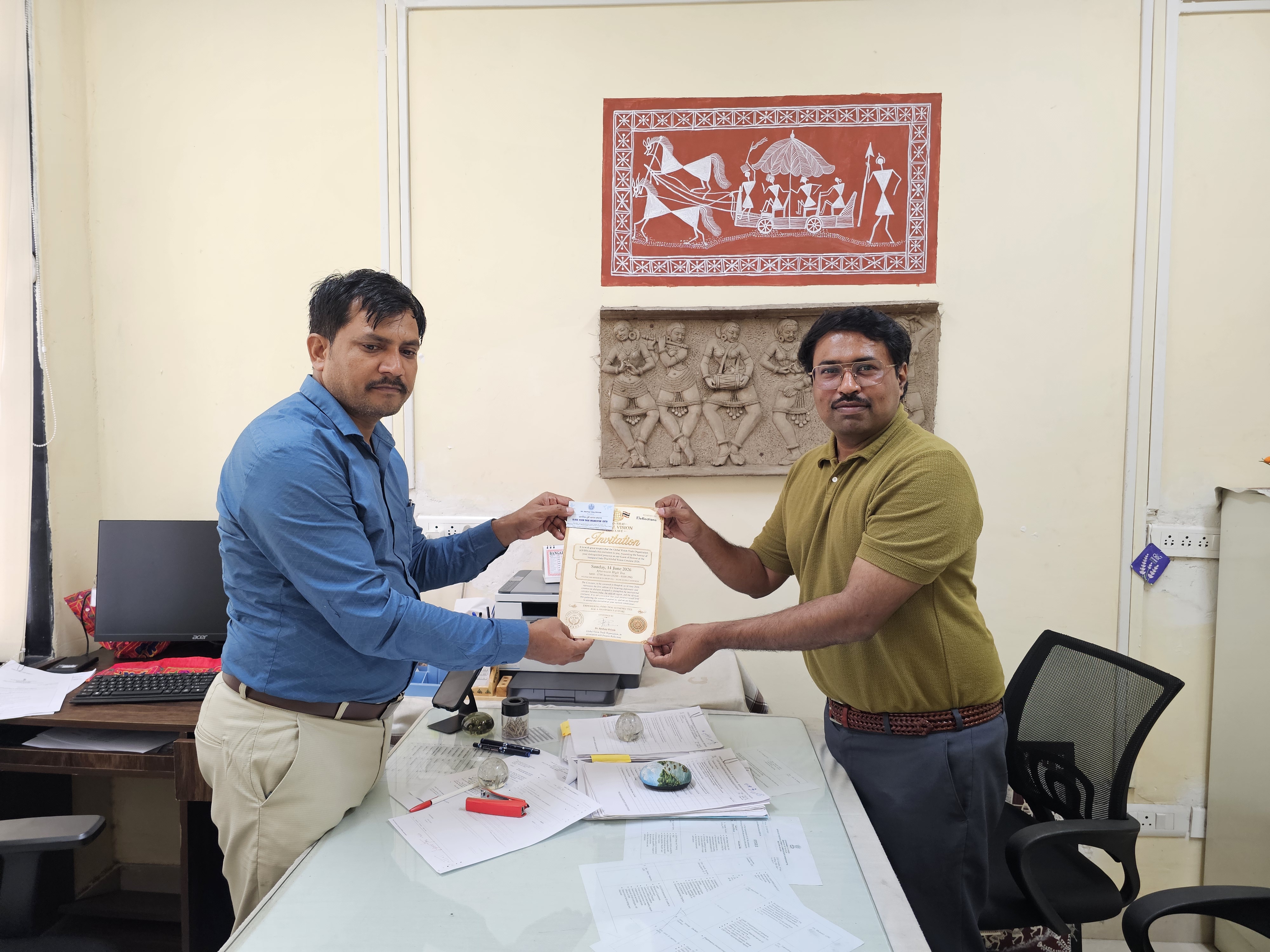 Official invitation handover ceremony – India–Thailand Business Conclave 2026 GVTO